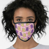 Peanut Butter and Jelly PBJ Kawaii Food Cute Face Mask (Worn Her)