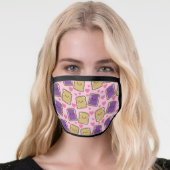 Peanut Butter and Jelly PBJ Kawaii Food Cute Face Mask (Worn Her)