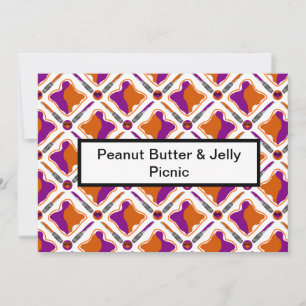 Peanut Butter and Jelly Picnic Invitation