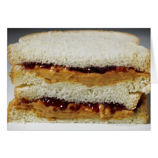 Peanut butter and jelly sandwich. cards (Front Horizontal)