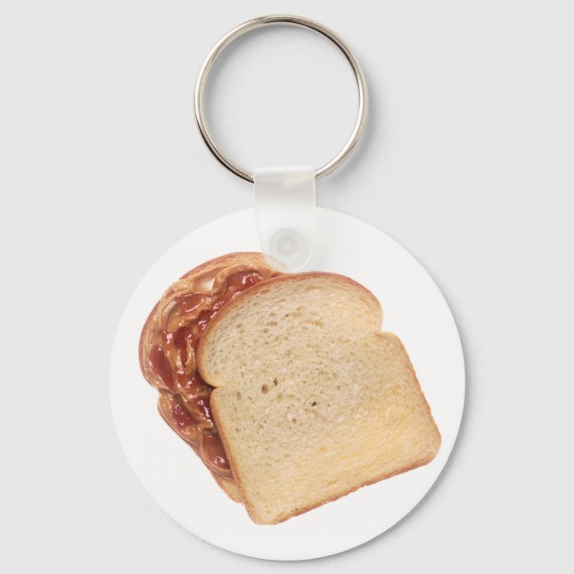 Peanut Butter and Jelly Sandwich Keychain (Front)