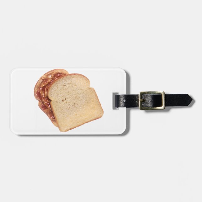 Peanut Butter and Jelly Sandwich Luggage Tag (Front Horizontal)