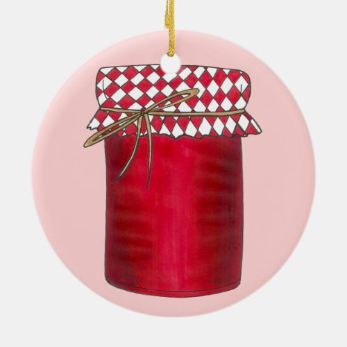 Peanut Butter and Jelly Sandwich Lunchtime Foodie Ceramic Ornament
