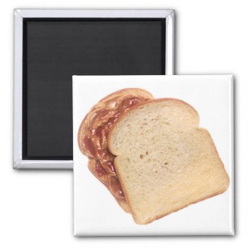 Peanut Butter And Jelly Sandwich Magnet by Alleycatshirts at Zazzle