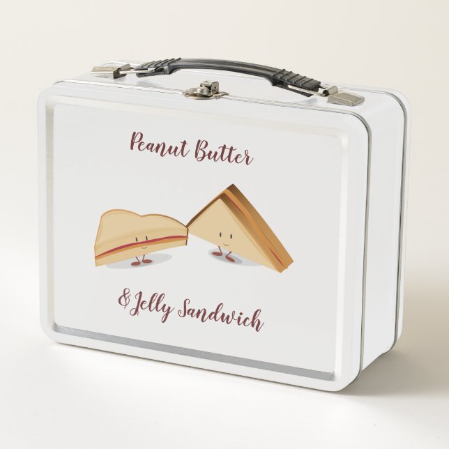 Peanut Butter and Jelly Sandwich | Metal Lunchbox (Front)