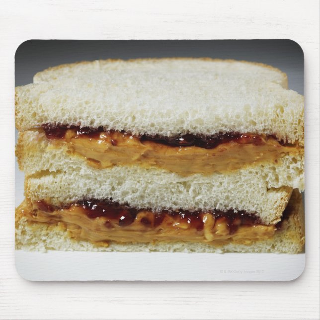 Peanut butter and jelly sandwich. mouse pad (Front)
