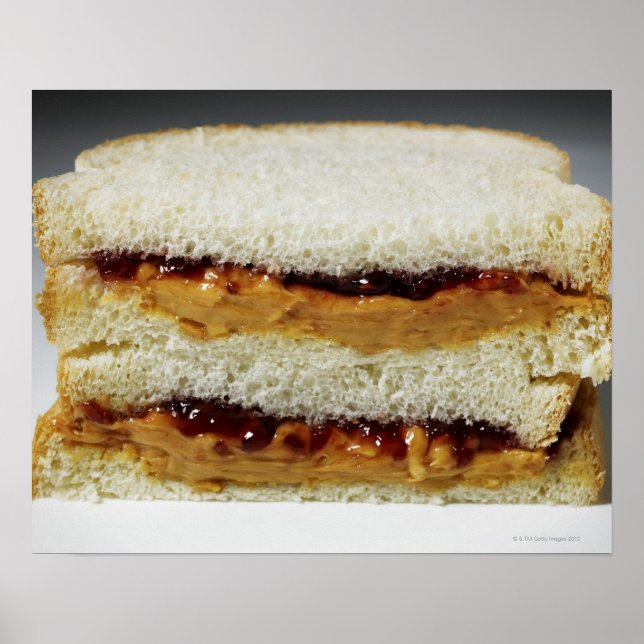 Peanut butter and jelly sandwich. poster (Front)