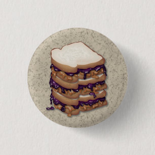 Peanut Butter and Jelly Sandwiches Button