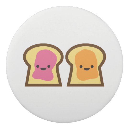 Peanut Butter And Jelly Toast Friends Eraser Zazzle Com