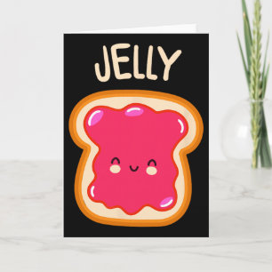 Peanut Butter And Jelly Twin Best Friend Matching Card