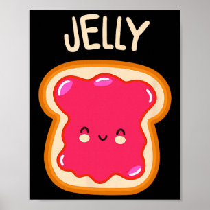 Peanut Butter And Jelly Twin Best Friend Matching Poster