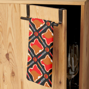 Peanut Butter and Strawberry Jam Seamless Patter Towel