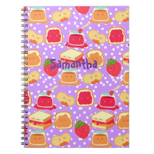 Peanut Butter And Strawberry Jelly Notebook