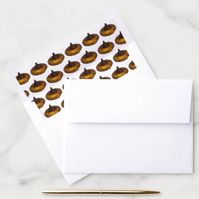 Peanut Butter Blossom Chocolate Cookie Bake Sale Envelope Liner (Desk)
