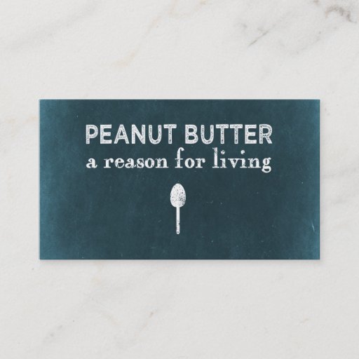 Customizable Peanut Butter Business Card Template
