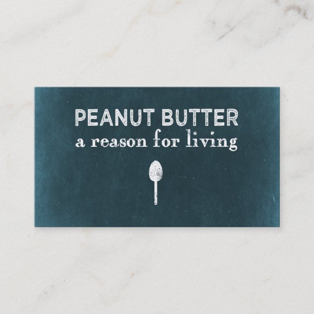 Peanut Butter Business Card (Front)