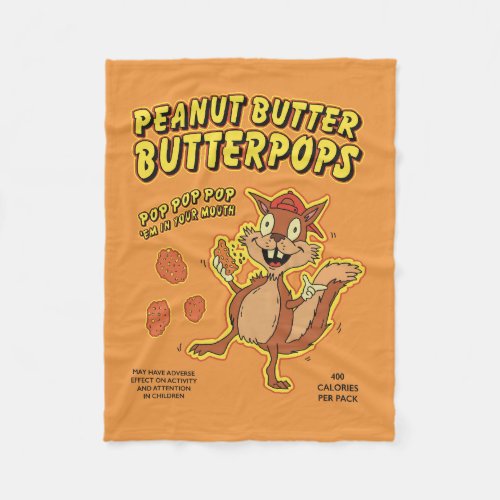 Peanut Butter Butterpops Fleece Blanket