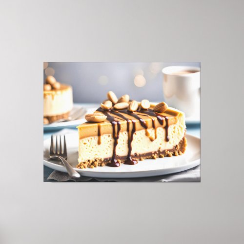 Peanut Butter Cheesecake Canvas Print