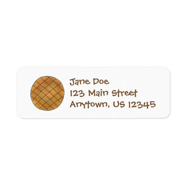 Peanut Butter Cookie Cookies Address Labels (Front)