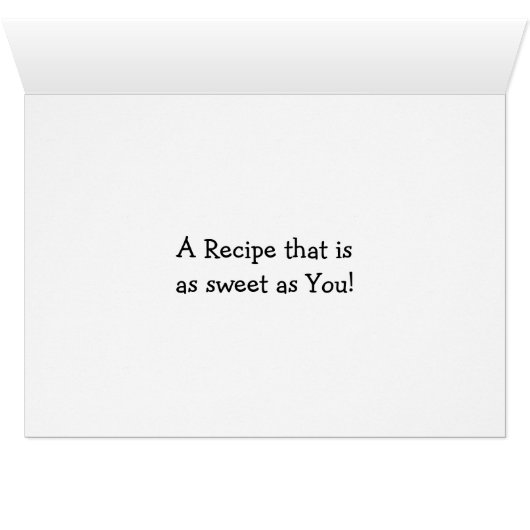 Peanut Butter Cookie Recipe Card (Inside Horizontal (Bottom))