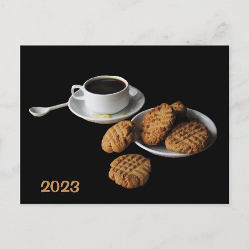 Peanut Butter Cookies 2023 Calendar on Back Postcard