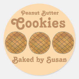 Peanut Butter Cookies Baked by Baking Stickers