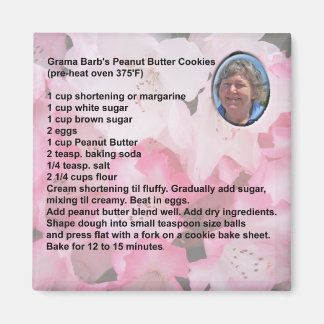 Peanut Butter Cookies Recipe Magnet