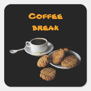 Peanut Butter Cookies Square Sticker