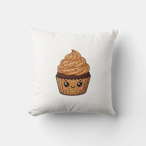 Peanut Butter Cupcake Kawaii Cushion Pillow