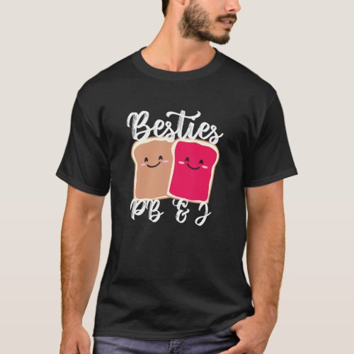Peanut Butter Girls Besties Cute Pb&j Bff T-Shirt