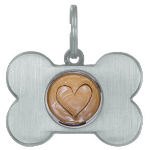 Peanut Butter Heart Pet ID Tag