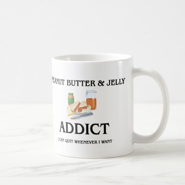 Peanut Butter & Jelly Addict Coffee Mug (Right)