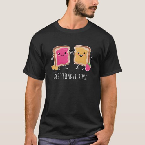  Peanut Butter  Jelly BFF Funny T_Shirt