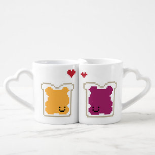 Peanut Butter Jelly Couple Mugs