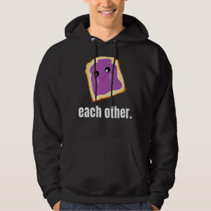 Peanut Butter Jelly For Each Other Food Graphic Hoodie