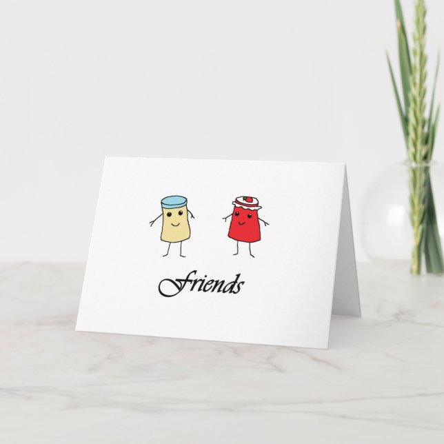 Peanut butter & Jelly Friends Holiday Card (Front)