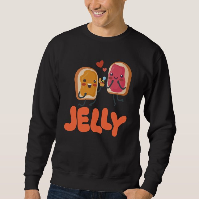 Peanut Butter & Jelly Matching Couple Proposal Sweatshirt (Front)