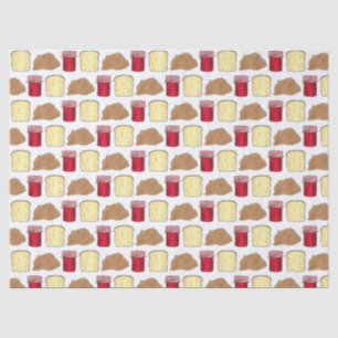 Peanut Butter Jelly Sandwich Bread Lunchtime Food Tissue Paper