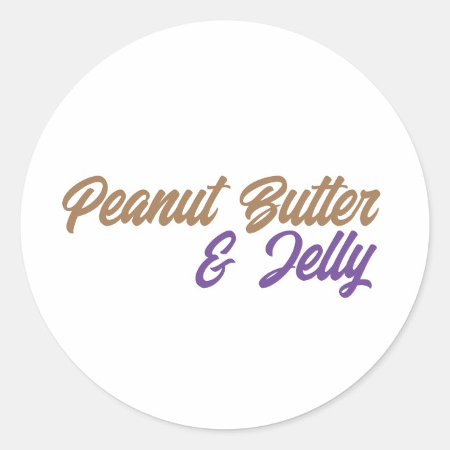 Peanut Butter & Jelly Sticker  (Front)