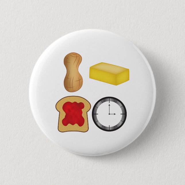 Peanut Butter Jelly Time! Button (Front)