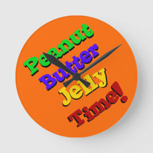 Peanut Butter Jelly Time - Clock