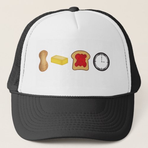 Peanut Butter Jelly Time Horizontal Trucker Hat