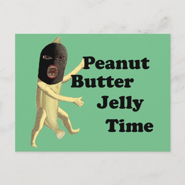 peanut butter jelly time postcard (Front)