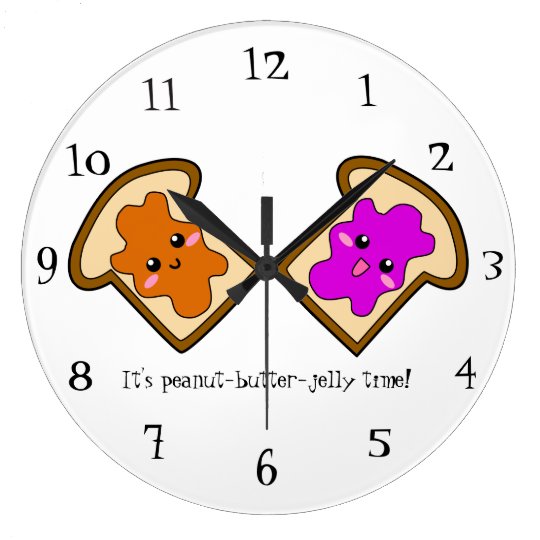 Peanutbutterjelly Time Wall Clock