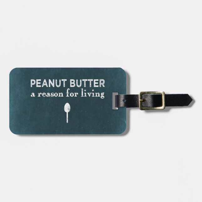 Peanut Butter Luggage Tag (Front Horizontal)