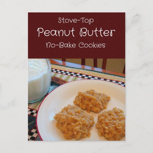 Peanut Butter No_Bake Cookies Recipe Card