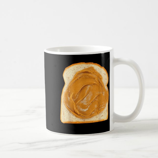 Peanut Butter On Bread Slice Costume Halloween Foo Coffee Mug (Right)