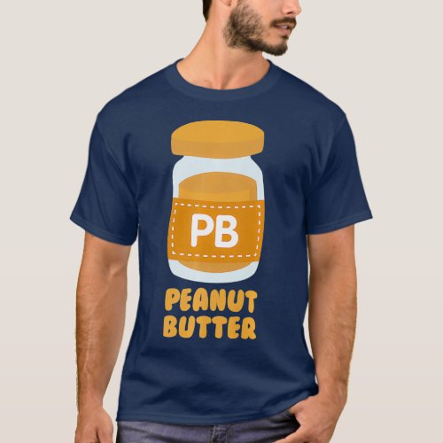 Peanut Butter PB  J Jelly Twins Couples Best T_Shirt