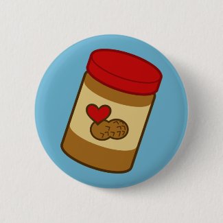 Peanut Butter Pinback Button