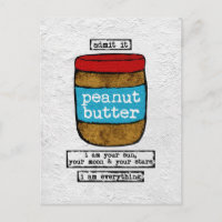 Peanut Butter Postcard - Funny Food